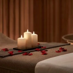 Lot De 3 Bougies Piliers TruGlow® Effet Ombré Bronze Avec Télécommande 9 Lot De 3 Bougies Piliers TruGlow® Effet Ombré Bronze Avec Télécommande -Light4fun Boutique CA19007 Lot de 3 Bougies Ombre Bronze True Glow TruGlow Petales de Rose P4