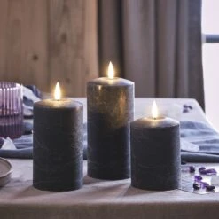 3 Bougies Piliers TruGlow® Dégradées à LED -Light4fun Boutique CA22007 3 bougies piliers truglow degradees a led 1