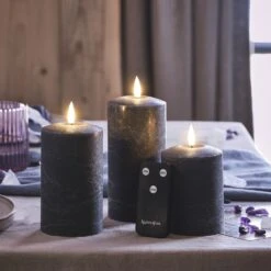 3 Bougies Piliers TruGlow® Dégradées à LED -Light4fun Boutique CA22007 3 bougies piliers truglow degradees a led 2