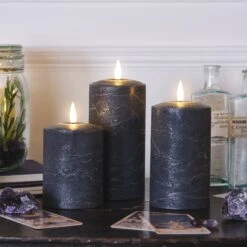 3 Bougies Piliers TruGlow® Dégradées à LED -Light4fun Boutique CA22007 3 bougies piliers truglow degradees a led 3