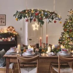 Lot De 2 Chandelles En Cire Rouge Avec Télécommande -Light4fun Boutique Diner de noel traditionel 1