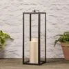 Grande Lanterne De Jardin Bowen De 60 Cm Avec Bougie TruGlow® Et Télécommande