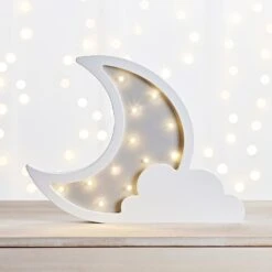 Lampe De Chevet Nuage Et Lune à LED 6 Lampe De Chevet Nuage Et Lune à LED -Light4fun Boutique LL20011 LED moon night light tabletop on