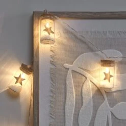 Light4fun Boutique -Light4fun Boutique LL25016 guirlande lumineuse a 10 led mini flacons en verre avec etoiles dorees 6