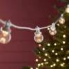 Guirlande Guinguette Pro Connect IP67 De 5m 10 LED Blanc Chaud Câble Blanc Raccordable Ampoules Transparentes