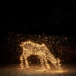 Biche En Rotin De 1 M, Renne De Noël Lumineux à LED Bicolore Studley 24v -Light4fun Boutique XX2212 biche en rotin de 1m renne de noel lumineux 2 en 1 studley 2 1